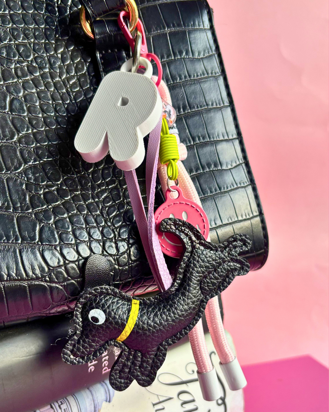 Set Charm Perrito Saltarín + Letra Personalizada