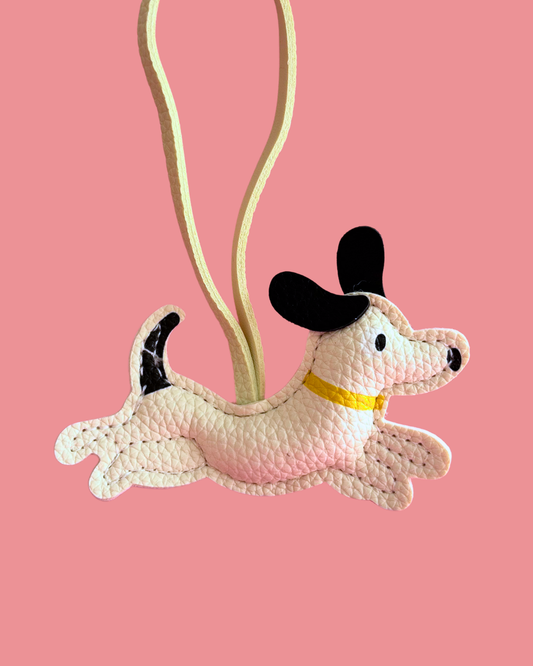 Set Charm Perrito Saltarín + Letra Personalizada