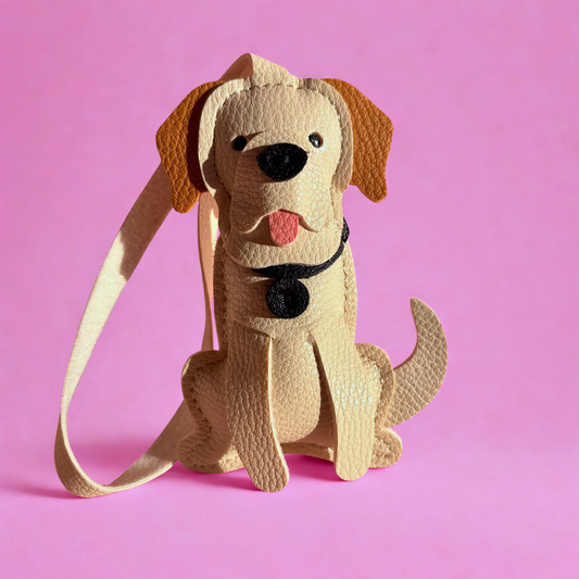 Set Charm Perrito Beige + Letra Personalizada