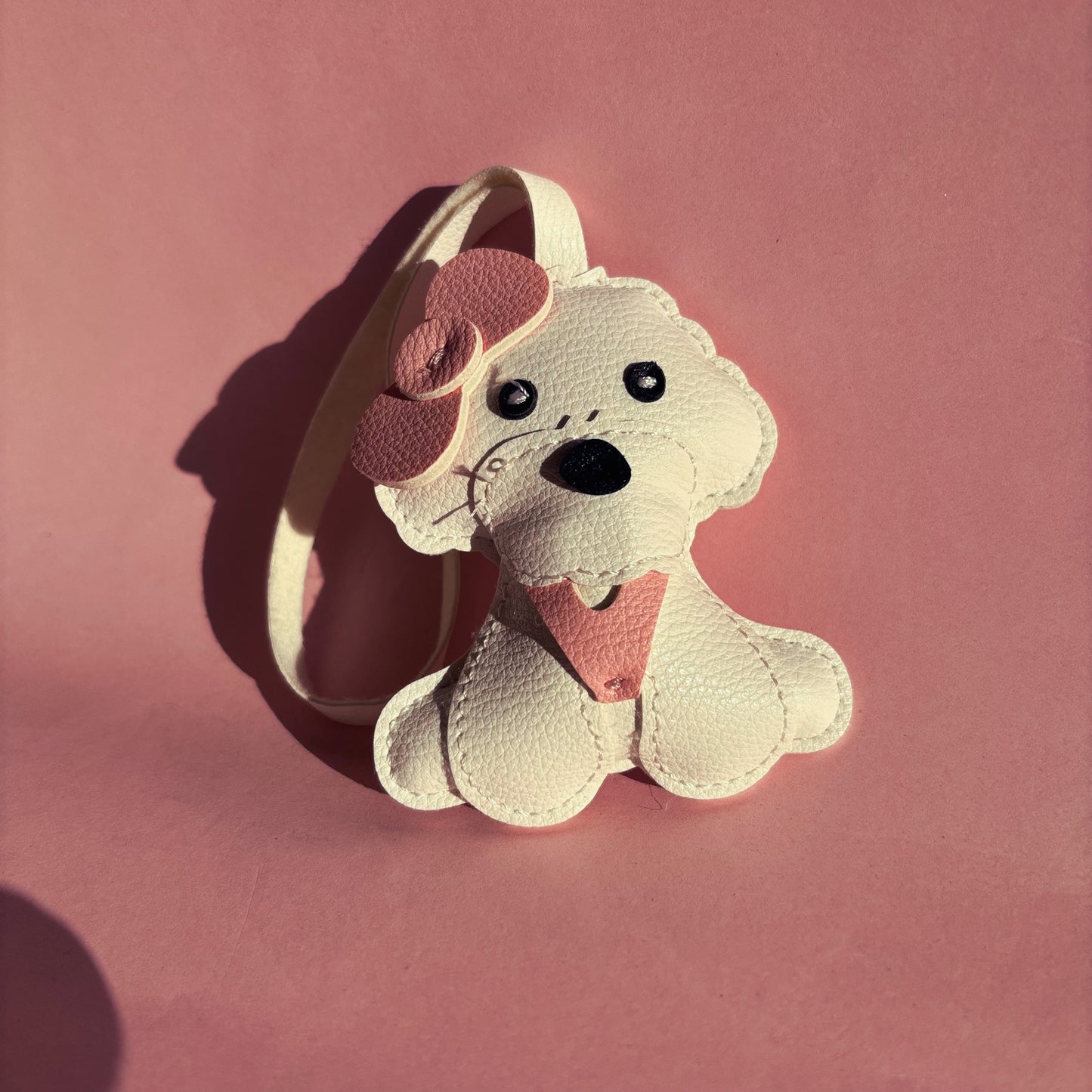 Set Charm Perrito Blanco + Letra Personalizada