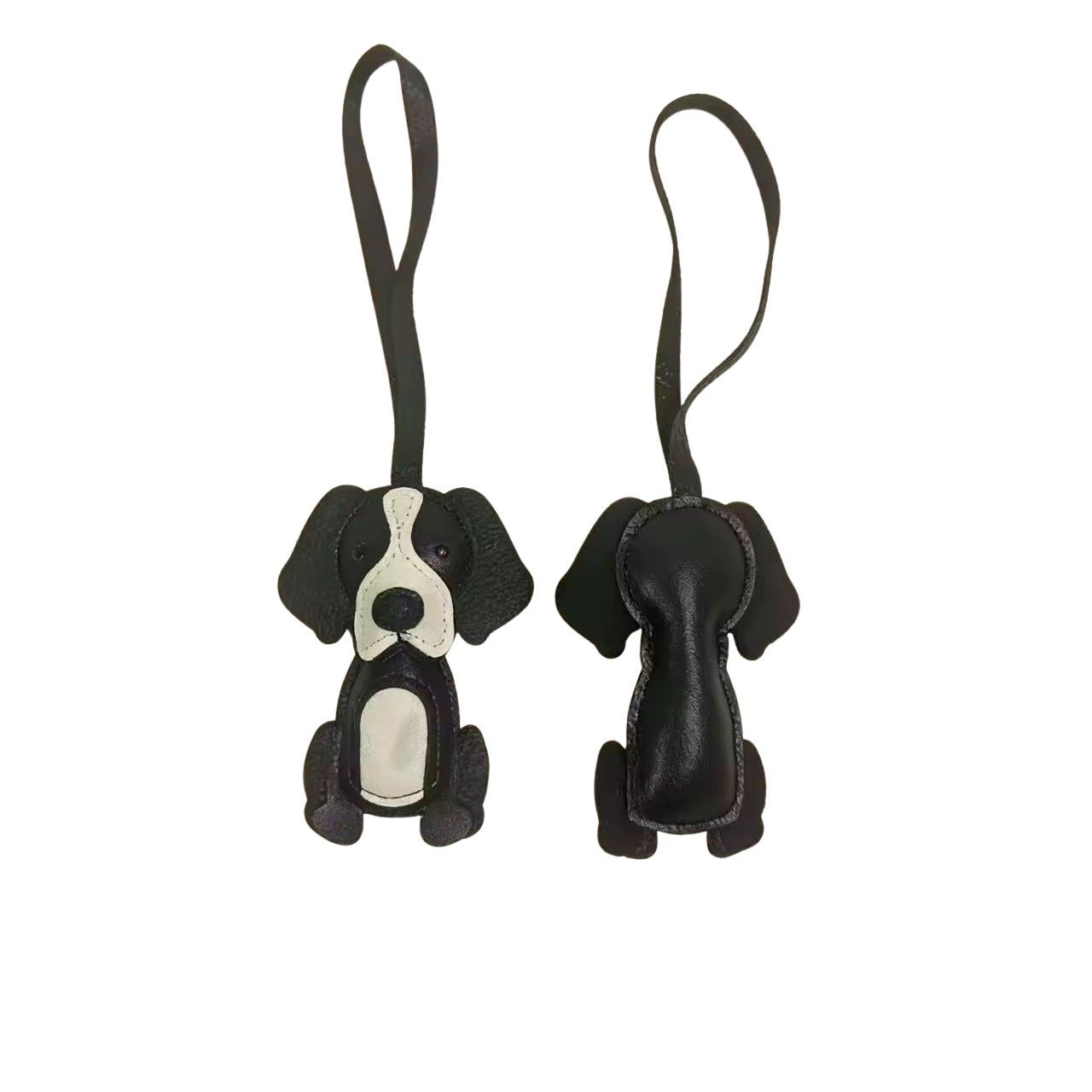 Set Charm Perrito Negro + Letra Personalizada